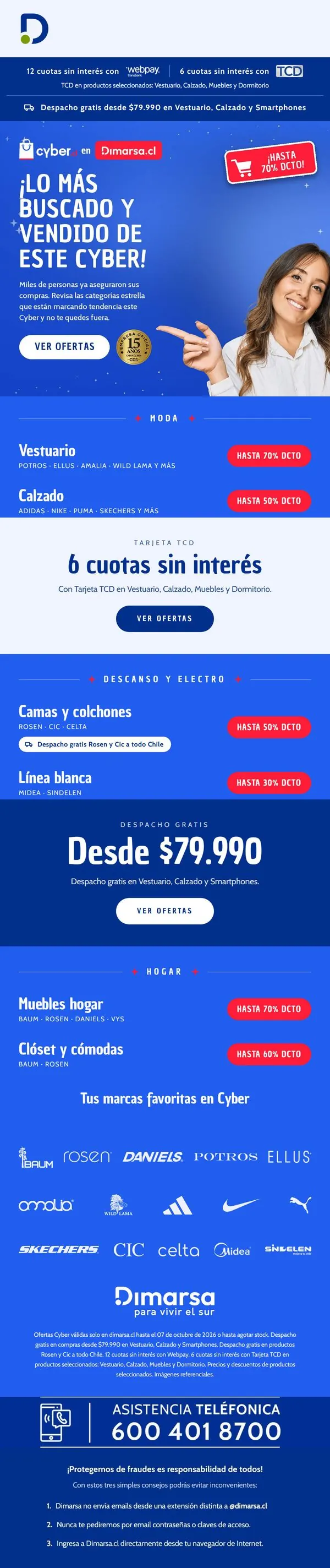 Mail de últimas horas del Cyber.